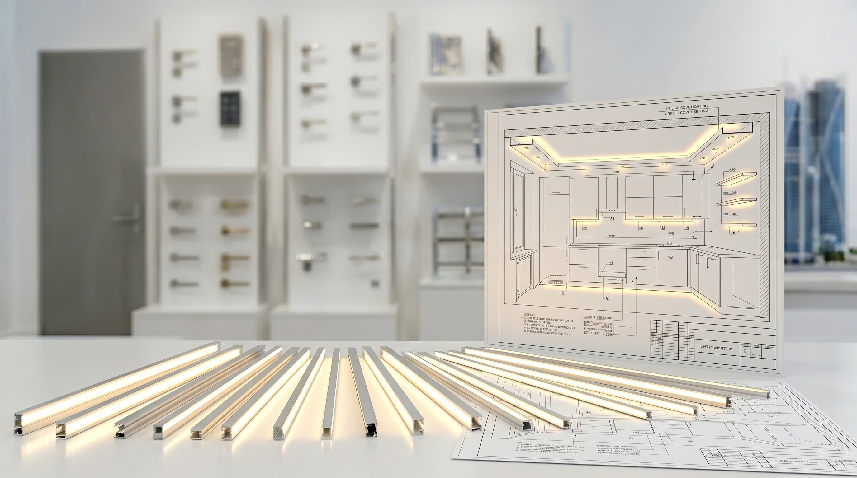 Lắp đặt led chiếu sáng