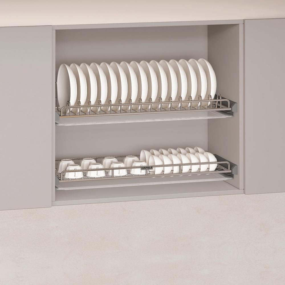 Rổ bát đĩa cố định nan Ovan Hafele - ORIA 800mm