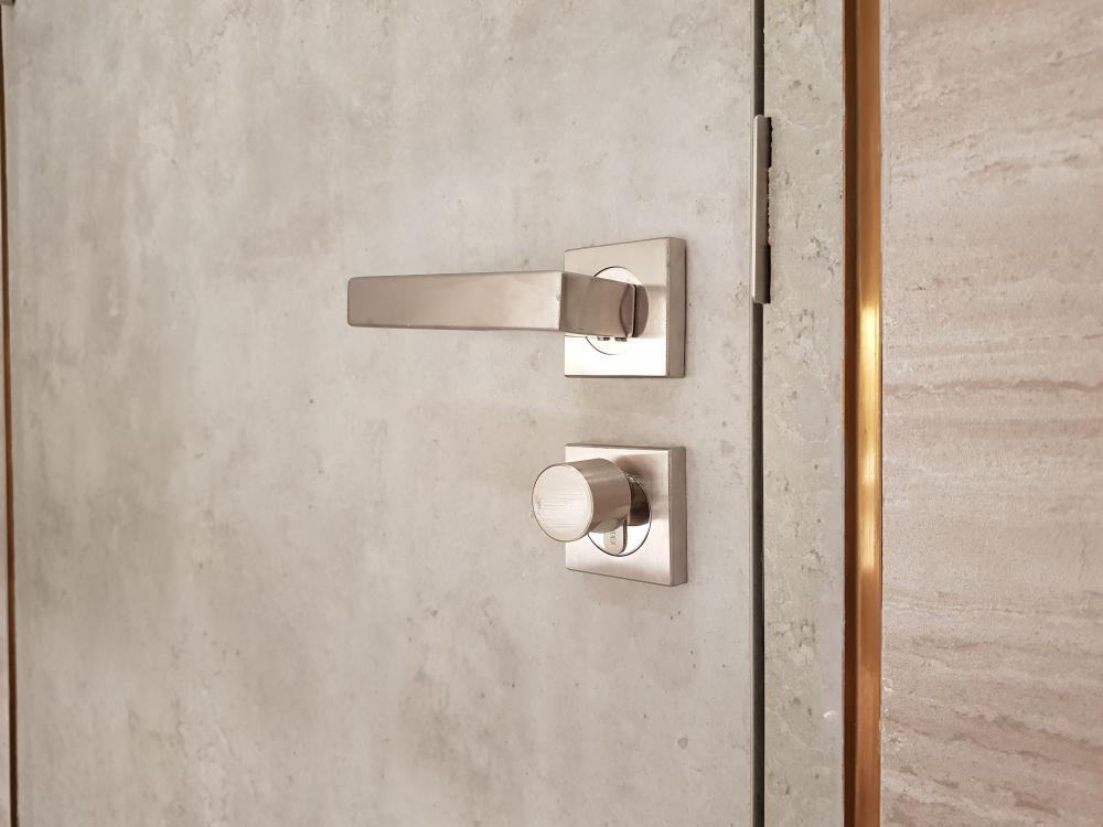 Ruột khóa WC đầu vặn tròn 65mm