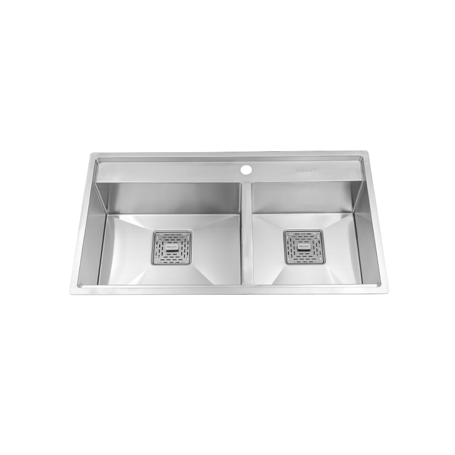Chậu rửa chén 2 hố inox 304 kích thước 86cm