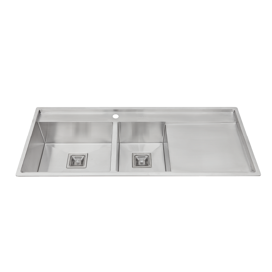 Chậu rửa chén 2 hố inox 304 kích thước 116cm