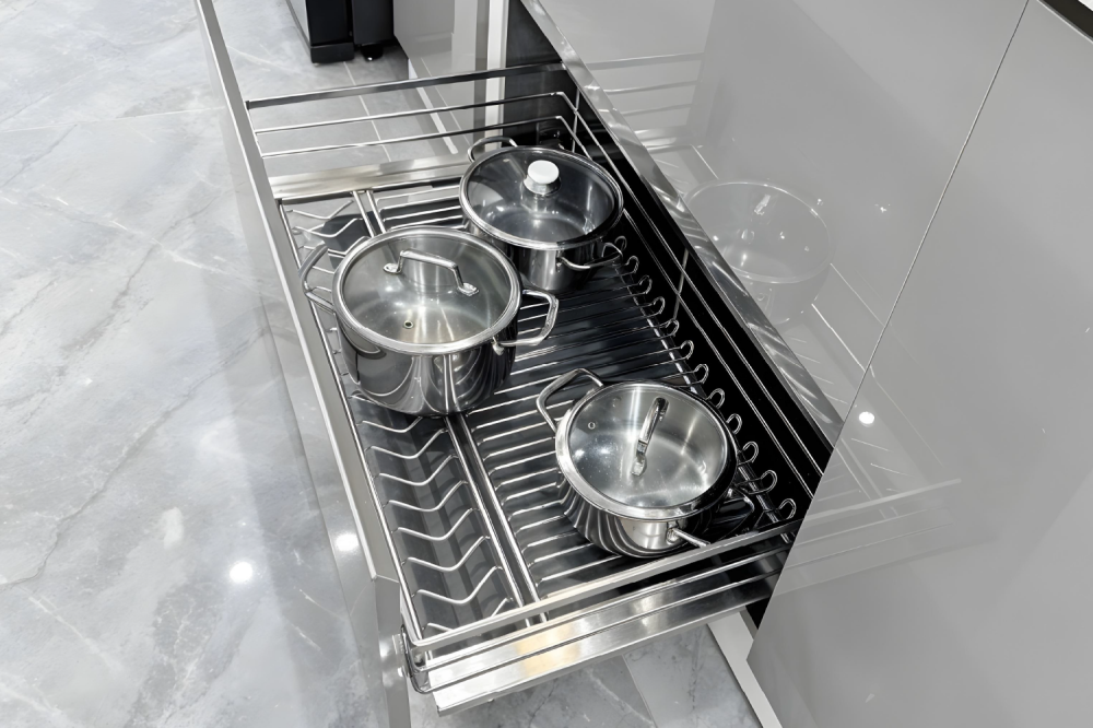 Giá xoong nồi 800mm Inox 304 nan Oval GrandX XP.80M